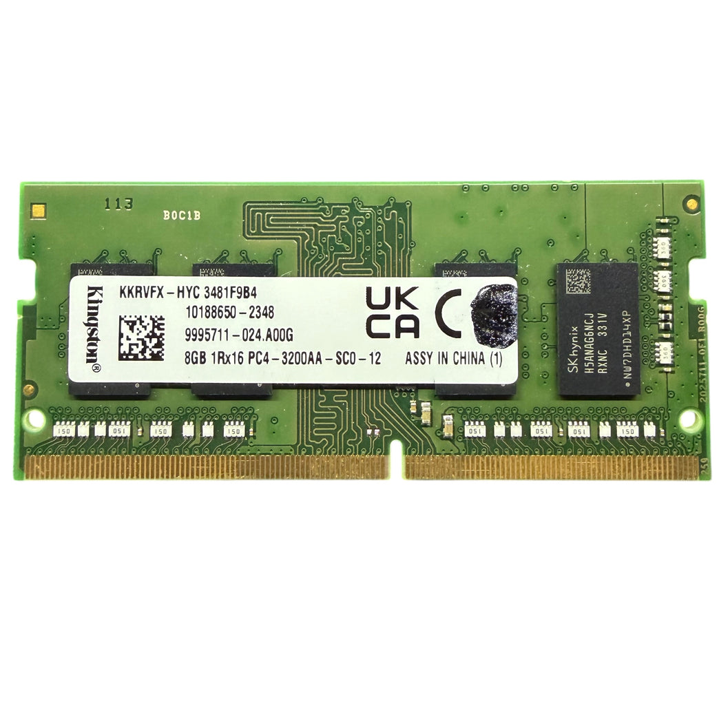 Geheugen | SO-DIMM Kingston 8Gb DDR4 / 3200AA – 9995711-024.A00G (Refurbished)