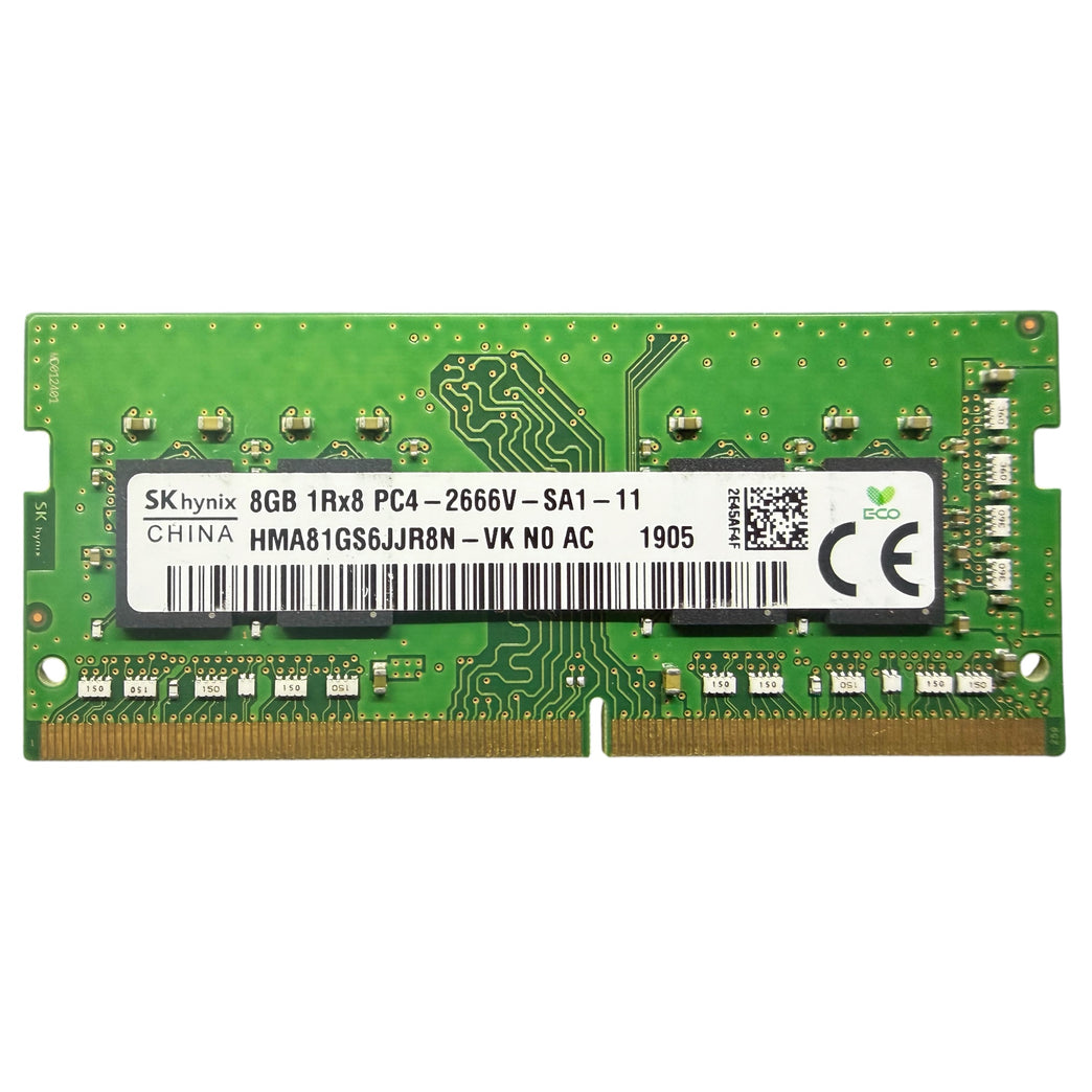 Geheugen | SO-DIMM SK Hynix 8Gb DDR4 / 2666V – HMA81GS6JJR8N-VK (Refurbished)