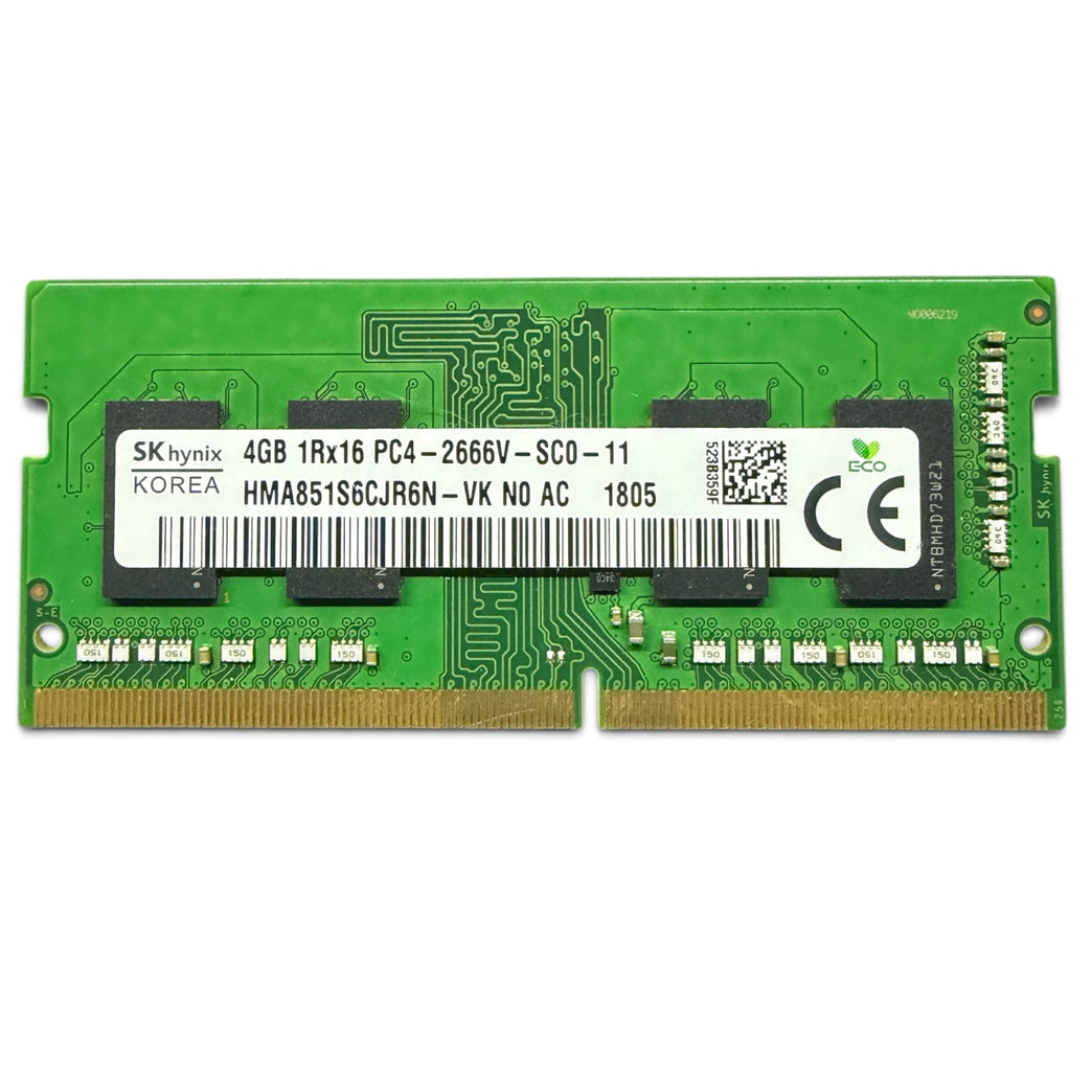Geheugen | SO-DIMM SK Hynix 4Gb DDR4 / 2666V – HMA851S6CJR6N-VK (Refurbished)